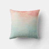 ピンクとグリーングラデーション クッション (裏面)