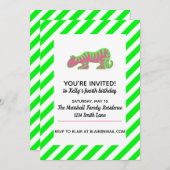 ピンクとグリーンタイガー 招待状 (正面/裏面)