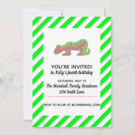 ピンクとグリーンタイガー 招待状