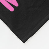 ピンクとグリーン私の黒い投票Sステッカー フリースブランケット (角)