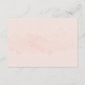 ピンクとグレイのエレガントなウェディングロマンティックデリケート エンクロージャーカード (裏面)