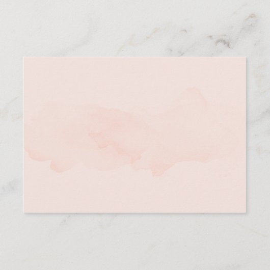 ピンクとグレイのエレガントなウェディングロマンティックデリケート エンクロージャーカード (裏面)