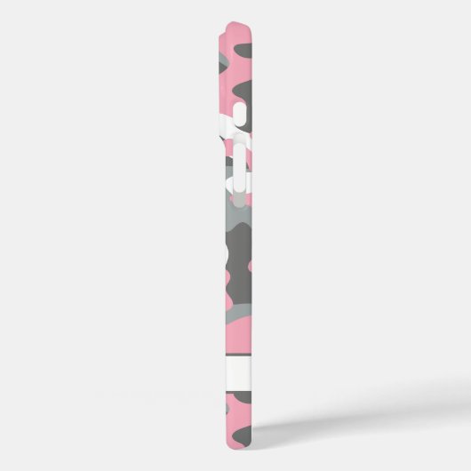 ピンクとグレイのカモフラージュ オリジナル Case-Mate iPhoneケース (裏面 / 左)