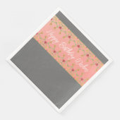 ピンクとグレーとフローラアクセント付きデザイナー (コーナー)