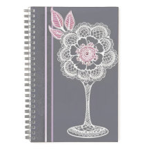 ピンクとグレーのアイアート