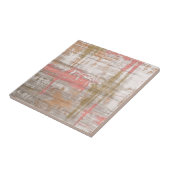 ピンクとグレーのグランジ芸術的抽象芸術 タイル (側面)