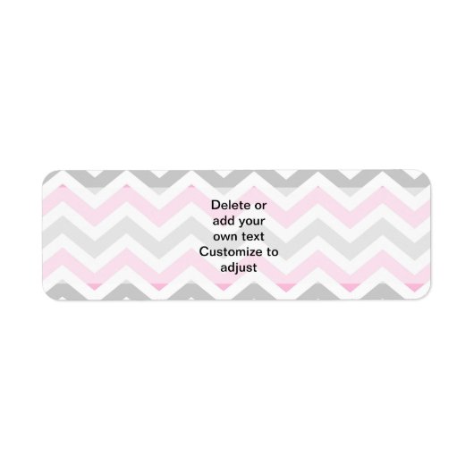 ピンクとグレーのシボロン ラベル (正面)