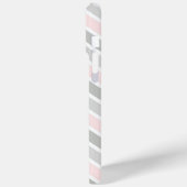 ピンクとグレーのジグザグシェブロンパターン Case-Mate iPhoneケース (裏面 / 左)