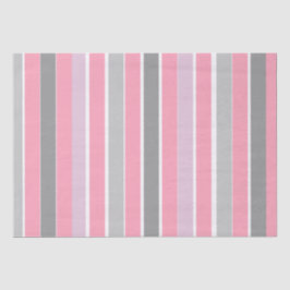 ピンクとグレーのストライプ 薄葉紙