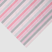 ピンクとグレーのストライプ 薄葉紙 (詳細)