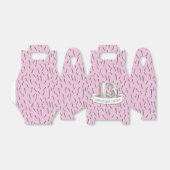 ピンクとグレーのバルーンガールズ13thバースデーパーティー フェイバーボックス (折り畳みなし)