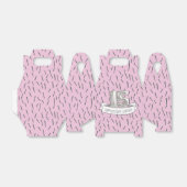 ピンクとグレーのバルーンガールズ15th誕生日パーティー フェイバーボックス (折り畳みなし)