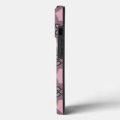 ピンクとグレーのパターンデザイン Case-Mate iPhoneケース (裏面 / 左)