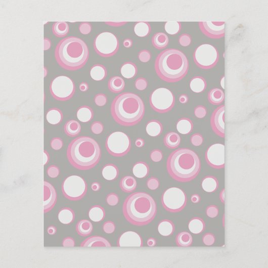 ピンクとグレーのフクロウの赤ちゃんシャワー – ウィッシュ (裏面)