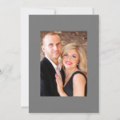 ピンクとグレーのフローラボヘミ結婚アン 招待状 (裏面)