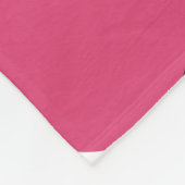 ピンクとグレーのポリカドット フリースブランケット (角)