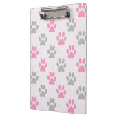 ピンクとグレーの前髪のプリントパターン クリップボード (左)