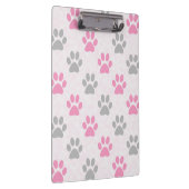 ピンクとグレーの前髪のプリントパターン クリップボード (右)