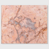 ピンクとグレーの大理石テクスチャ ラッピングペーパー (フラット)