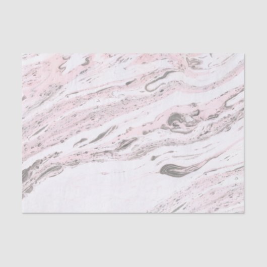 ピンクとグレーの大理石 薄葉紙 (正面)