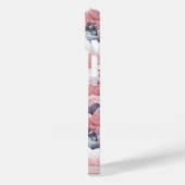ピンクとグレーの日本風景iPhoneケース Case-Mate iPhoneケース (裏面 / 左)