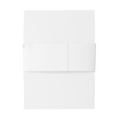 ピンクとグレーの水色のフローラ結婚の 招待状ベリーバンド (裏面例)