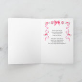 ピンクとグレーの犬からの母の日 カード (内部)