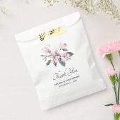 ピンクとグレーの花の上品な水結婚色 フェイバーバッグ (封をした状態)