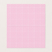 ピンクとグレーの象の赤ちゃんシャワー |キャンディトッパー 名刺 (内部フラット)