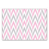 ピンクとグレーの象の赤ちゃんシャワー | Bring a Book テーブルナンバー (裏面)