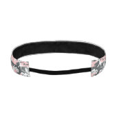 ピンクとグレーの迷彩、軍隊、陸軍 アスレチックヘッドバンド (裏面)