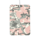 ピンクとグレーの迷彩、軍隊、陸軍 カーエアーフレッシュナー (正面)