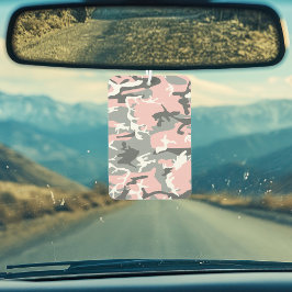 ピンクとグレーの迷彩、軍隊、陸軍 カーエアーフレッシュナー
