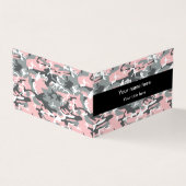 ピンクとグレーの迷彩、軍隊、陸軍 名刺 (外部)