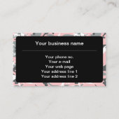 ピンクとグレーの迷彩、軍隊、陸軍 名刺 (正面)