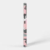 ピンクとグレーの迷彩、軍隊、陸軍 SAMSUNG GALAXYケース (右側面)