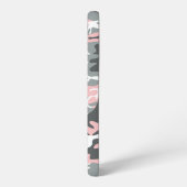 ピンクとグレーの迷彩、軍隊、陸軍 SAMSUNG GALAXYケース (左側面)