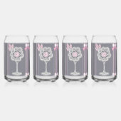 ピンクとグレーのAIアート ガラス缶 (裏面)