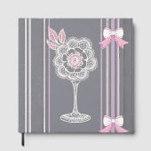 ピンクとグレーのAIアート ゲストブック (正面)