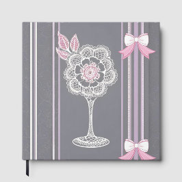 ピンクとグレーのAIアート ゲストブック