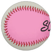 ピンクとグレーソフトボールを獲得する ソフトボール (正面左)