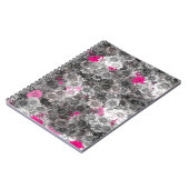 ピンクとグレー ノートブック (左側)