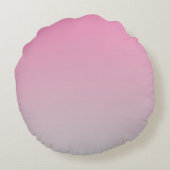 ピンクとグレー ラウンドクッション (裏面)