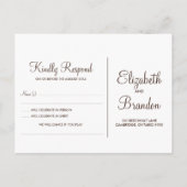 ピンクとグレー |可愛いラブバードの結婚式RSVPはがき インビテーションポストカード (裏面)