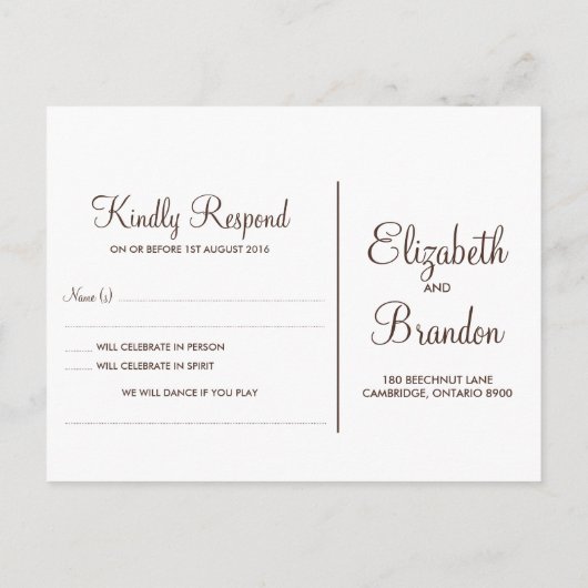 ピンクとグレー |可愛いラブバードの結婚式RSVPはがき インビテーションポストカード (裏面)