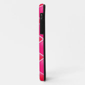 ピンクとコーラルのダイヤモンド柄 Case-Mate iPhoneケース (裏面/左)