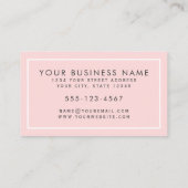 ピンクとコーラルロフェミニンゴの名刺 名刺 (裏面)