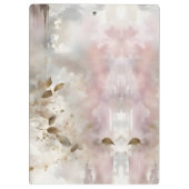 ピンクとゴールドのわびさびの花 クリップボード (裏面)