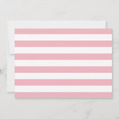 ピンクとゴールドのグリッター洗礼招待状 招待状 (裏面)