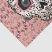 ピンクとゴールドのスカル おしゃれ かわいいパーティー 薄葉紙 (詳細)